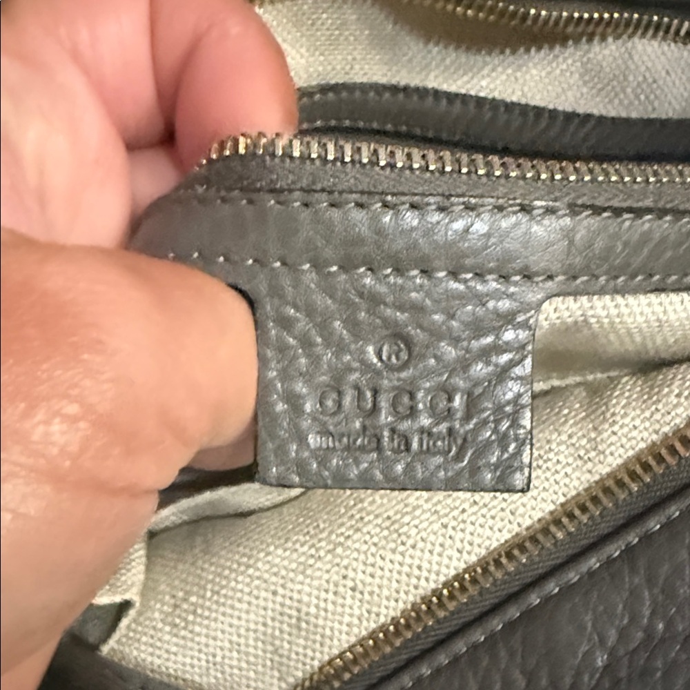 Gucci Python Hobo  Black and Gray Snakeskin Bag - Picture 8 of 10